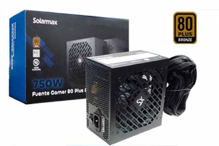 Fuente PC Certificada SOLARMAX 750W 80PLUS BRONCE 750W 80PLUS BRONCE