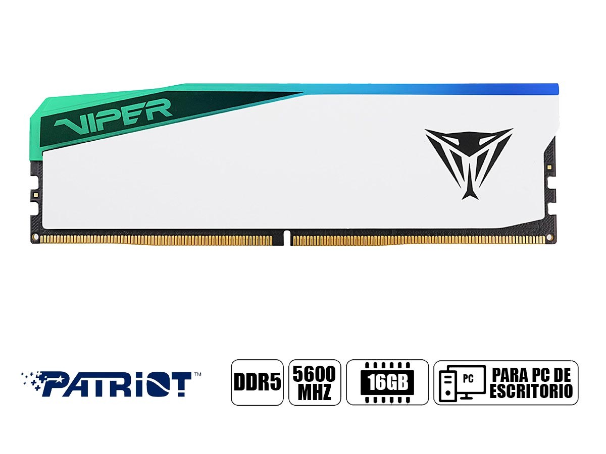 Memoria Ram DDR5 16GB PATRIOT DDR5 16GB RGB DDR5 16GB RGB 5200MT/s