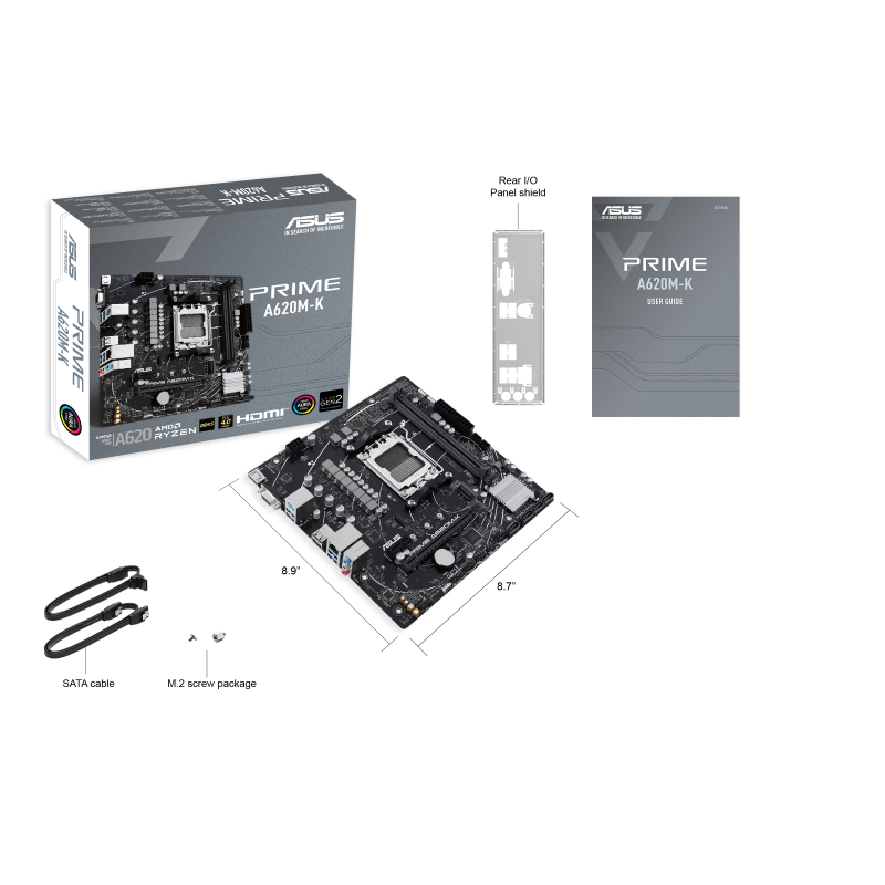 Motherboard Amd ASUS PRIME A620M-K AM5 A620M-K