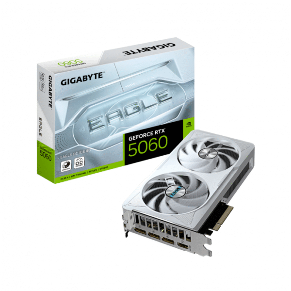 Placa De Video Nvidia GIGABYTE RTX 5060 8GB WHITE RTX 5060 EAGLE 8GB