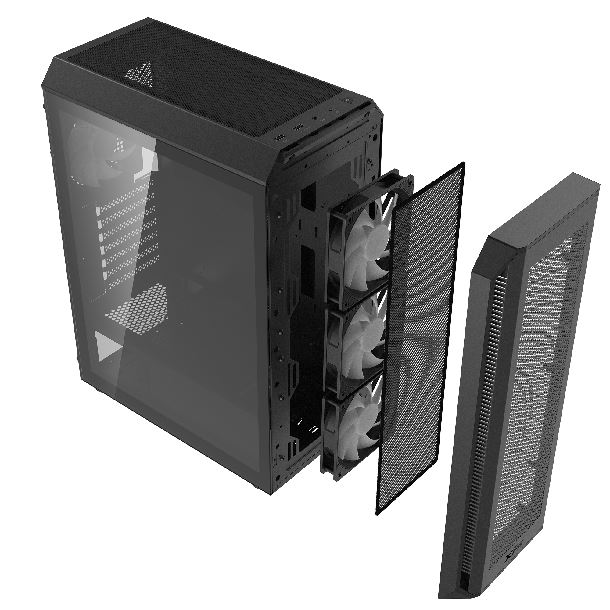 Gabinete Gamer XPG VALOR AIR PLUS BLACK AIR PLUS BLACK