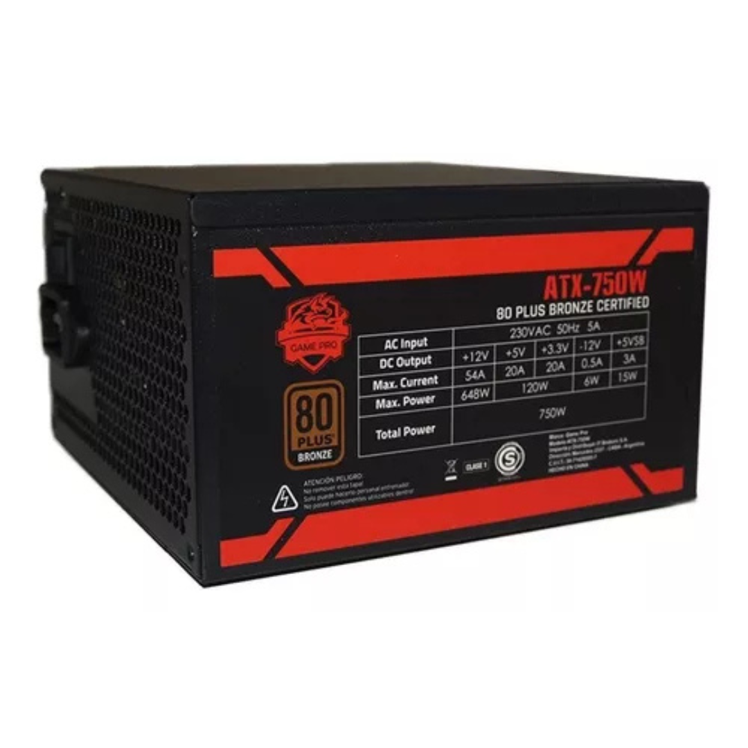 Fuente 650w Game Pro 80+ Bronze (usada) Sc