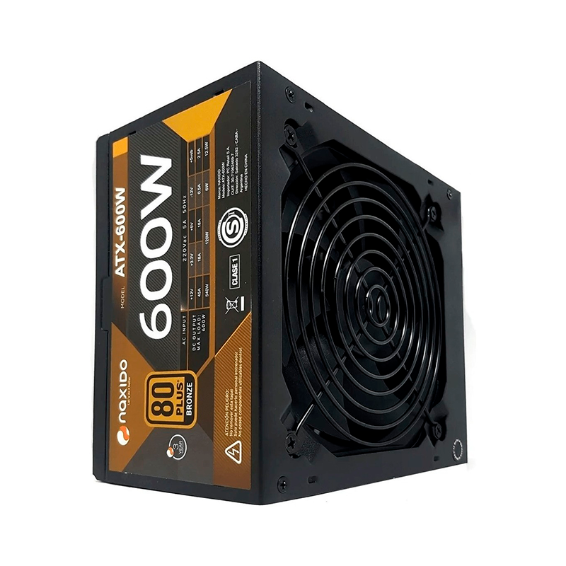 Fuente 600w Naxido 80+ Bronze (usada) Sc