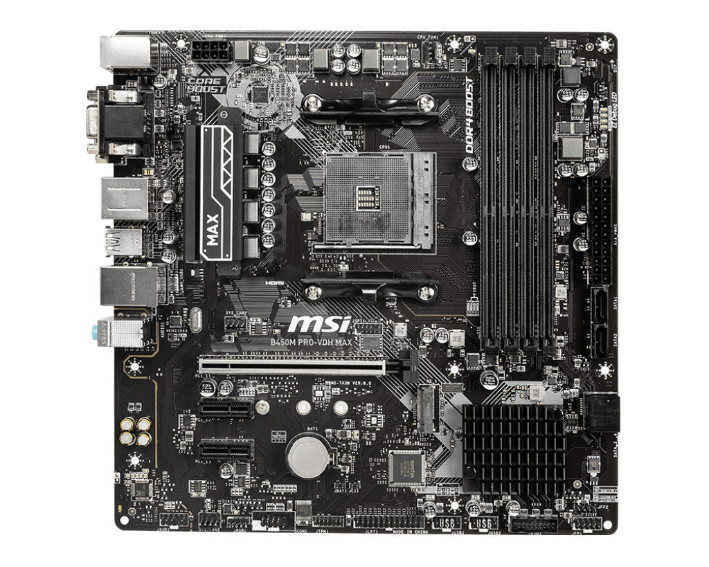 Motherboard B450m Msi Pro Vdh Max (nueva)
