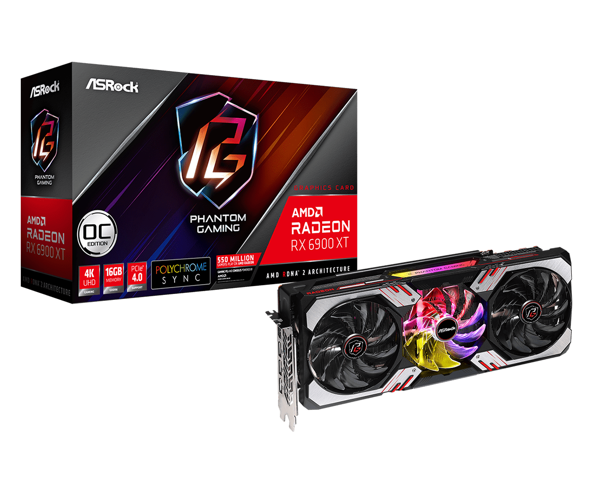 Rx 6900 Xt Asrock Phantom 16gb (usada) Sin Rgb