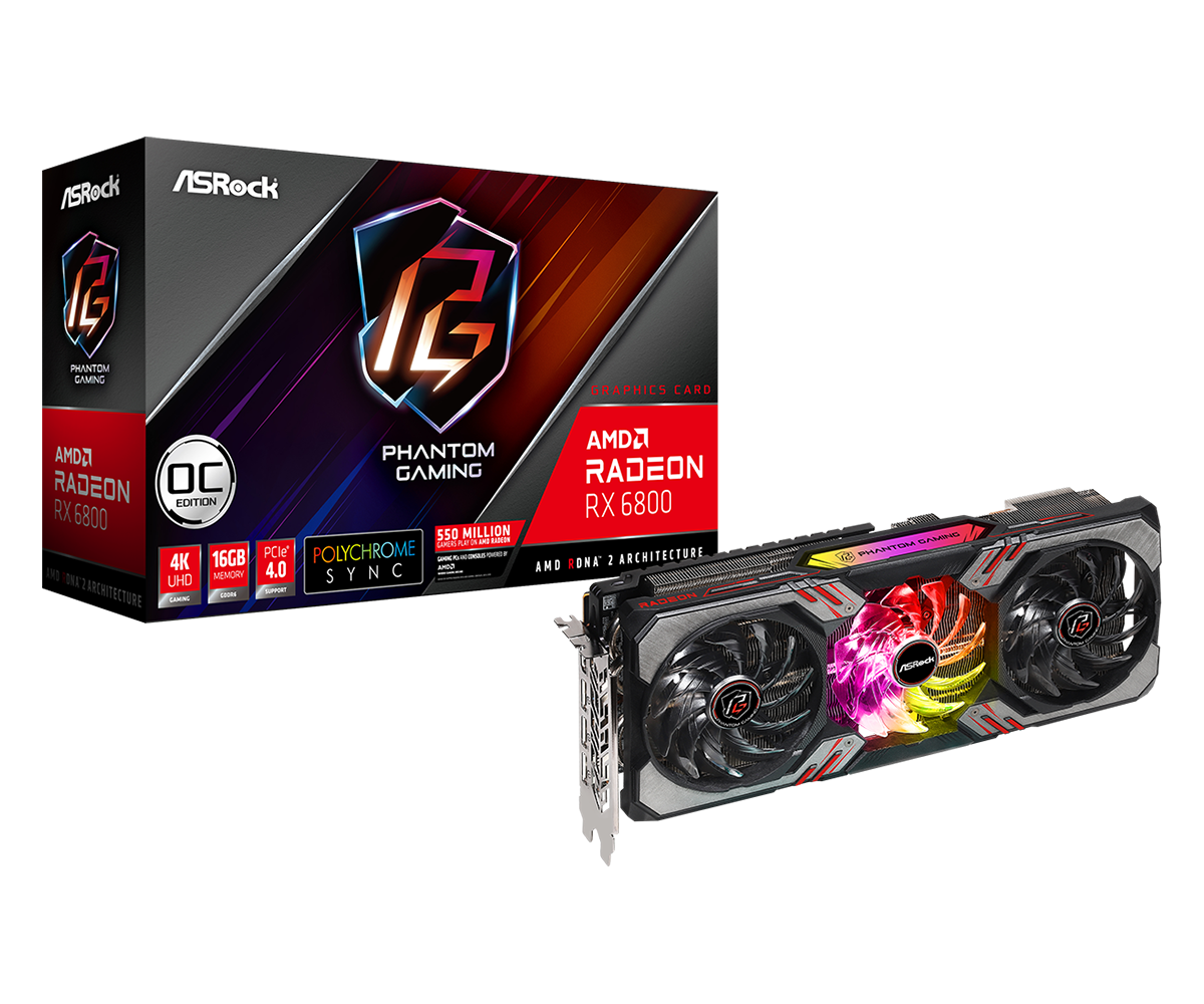 Rx 6800 Asrock Phantom Gaming 16gb (usada) Cc
