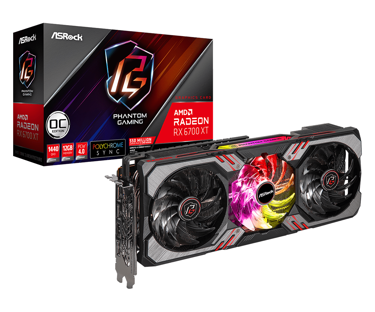 Rx 6700 Xt Asrock Phantom 12gb (usada) Sc