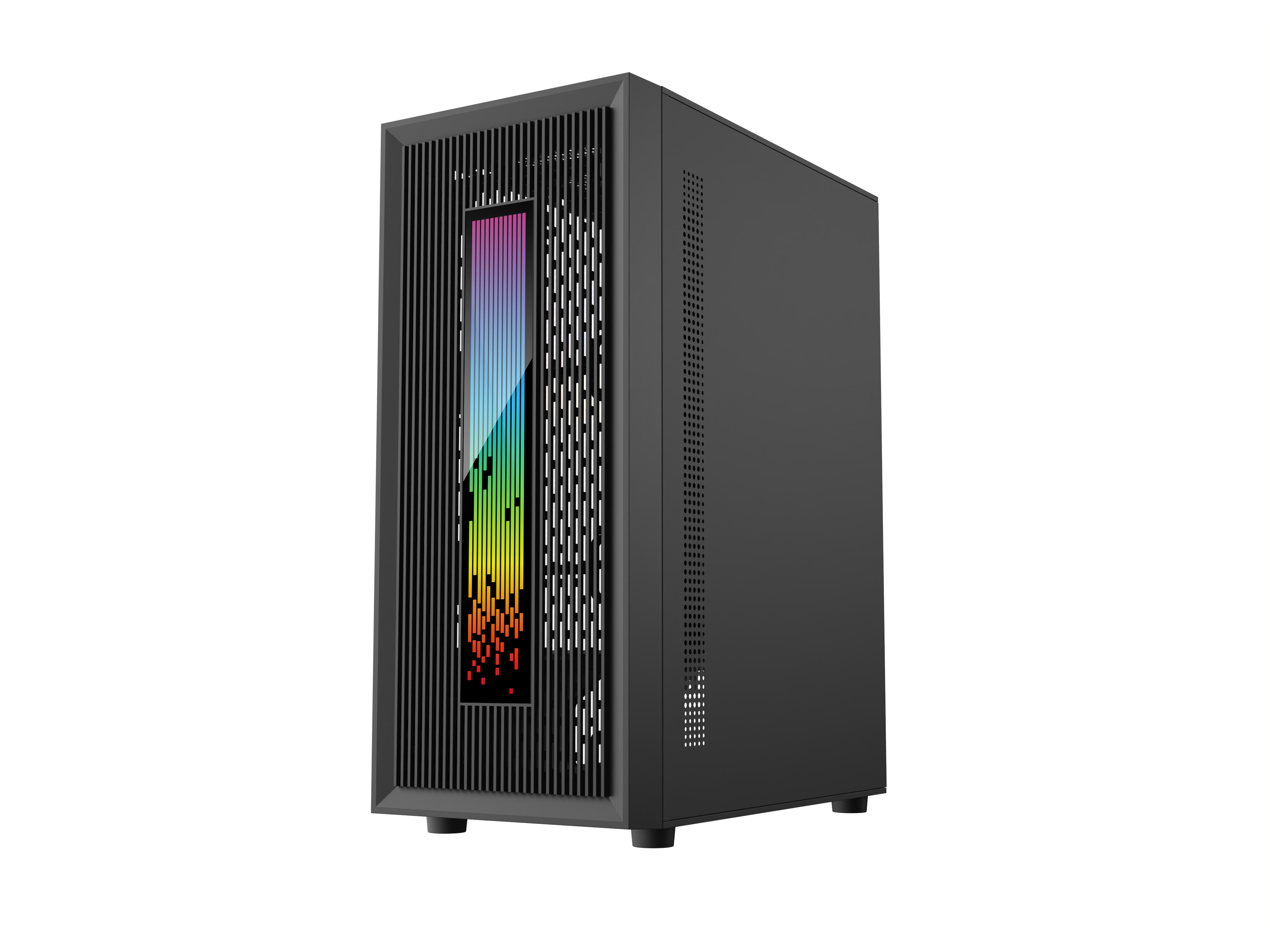 Gabinete Raptor Vortex Tg Mid Tower Rgb Fan X1 Black