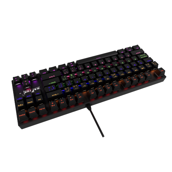 Teclado Raptor Fireclaw M87 Mecanico Retroiluminado Switch Red