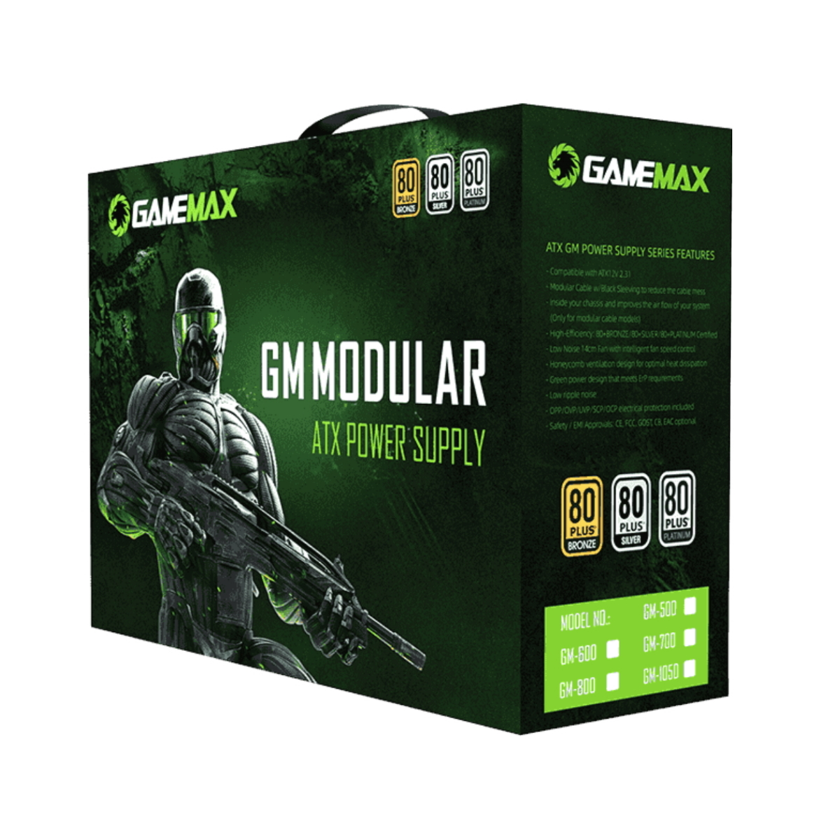 Fuente 800w Gamemax 80+ Bronce (usados)