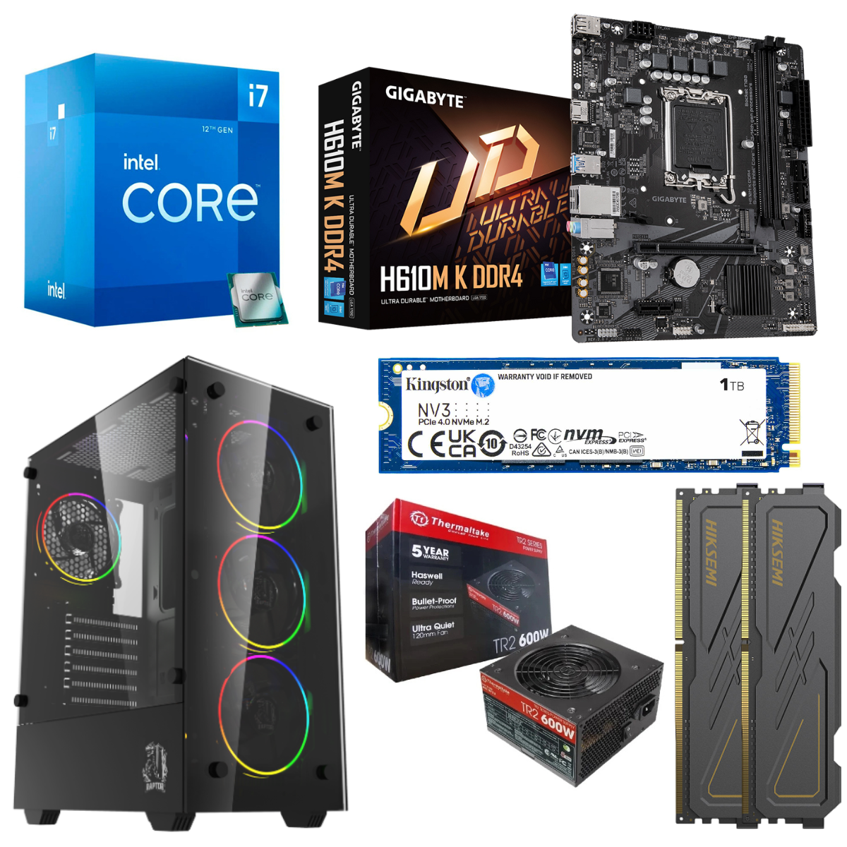 Pc Gamer Raptor Intel Core I7-12700 16G Ssd 1Tb