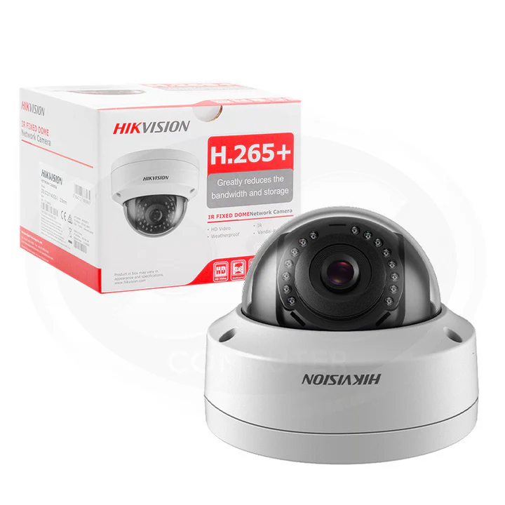 Cámara Ip Hikvision Domo Fija Día/Noche 2Mp 2.8Mm Exterior Ip67