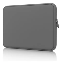 Funda Notebook 15.6 Gamuza Gris Plomo Mate