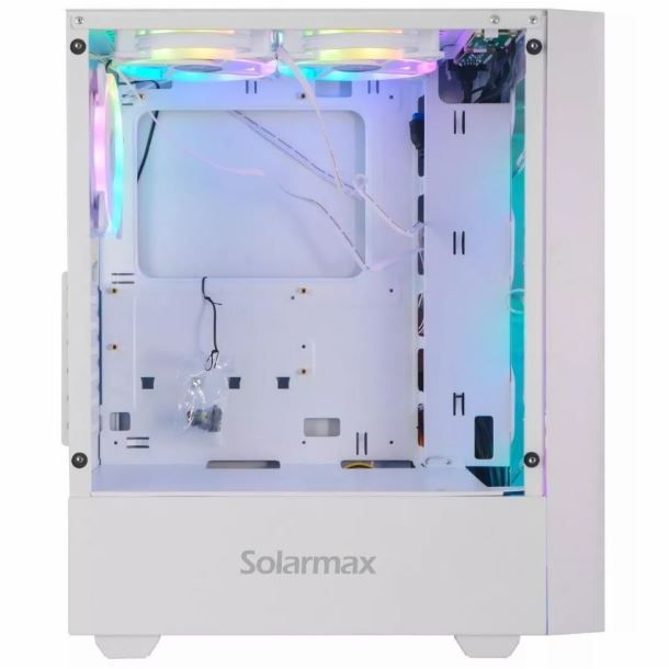 GABINETE SOLARMAX C/6 COOLER RGB WHITE CM-5920