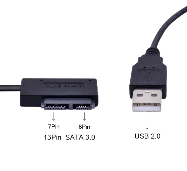Adaptador Slim Sata a USB 