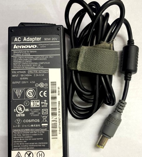 Cargador Lenovo 20V - 4.5A