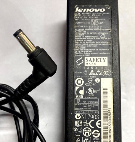Cargador Lenovo 20V - 3.25A