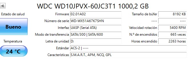 OUTLET Disco Notebook / PS4 W.D Blue 1TB