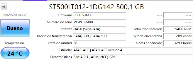 OUTLET Disco Notebook / PS4 Seagate 500 TB