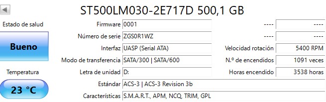 OUTLET Disco Notebook / PS4 Seagate 500 TB