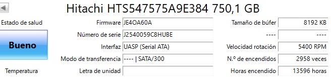 OUTLET Disco Notebook / PS4 Hitachi 750 GB