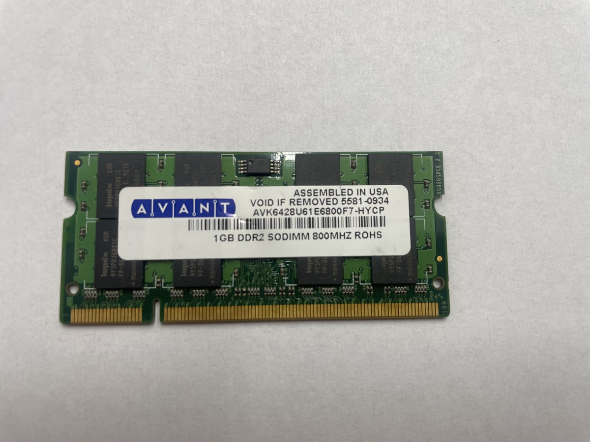 Memoria RAM Sodimm DDR2 Avant 1 GB 800 Mhz