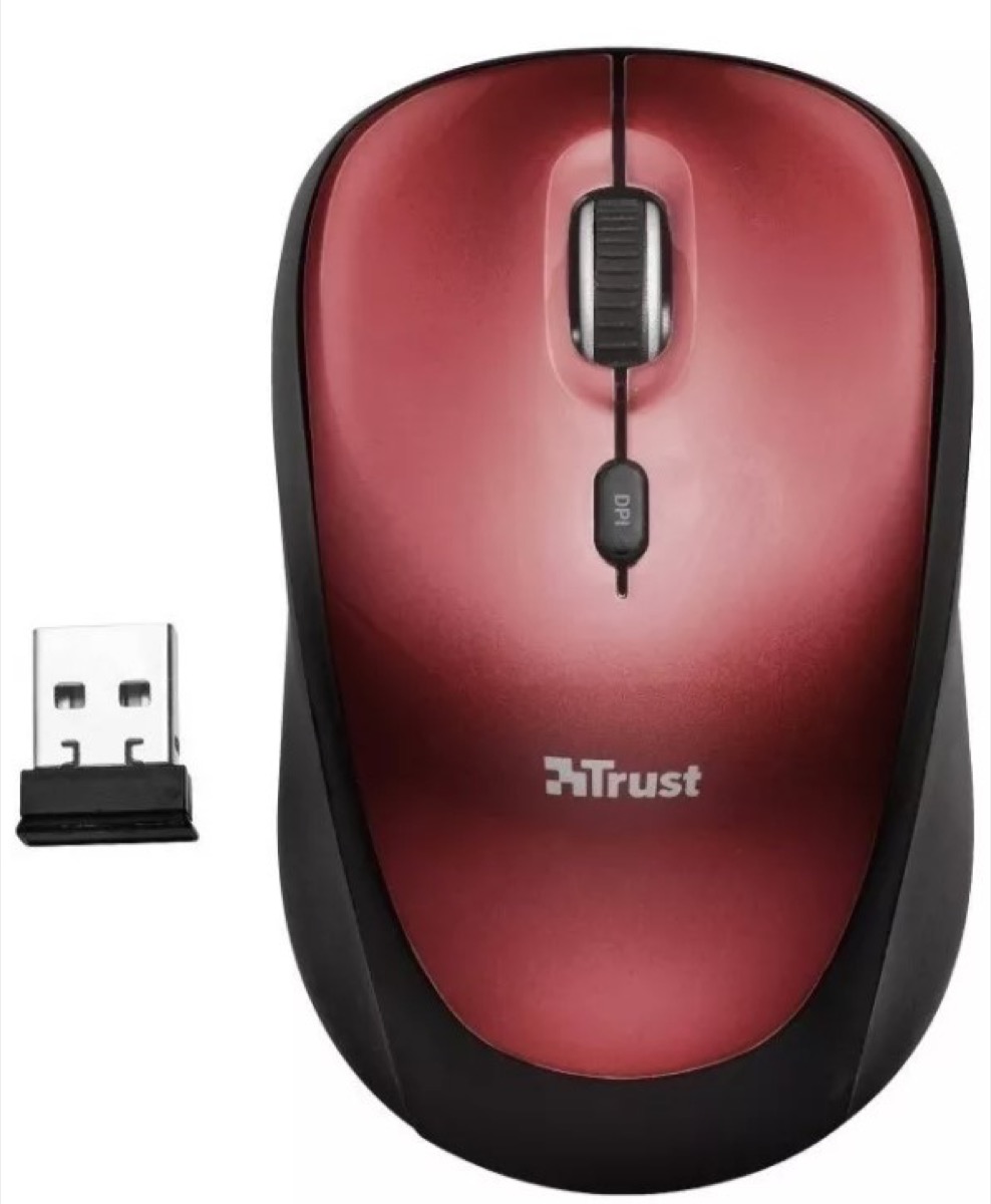 Mouse Trust IVY Rojo Wireless