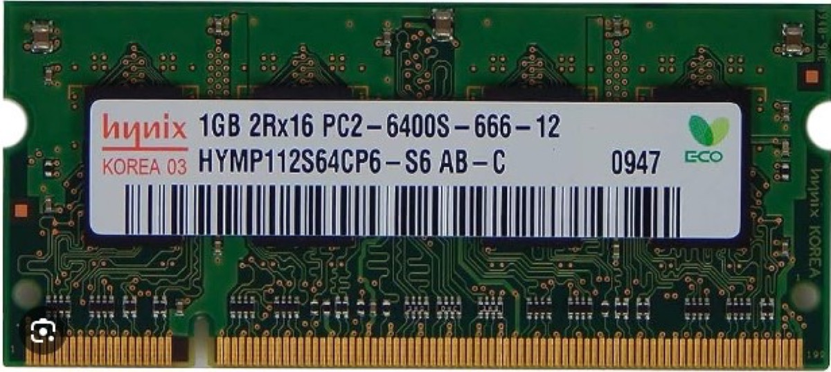 Memoria RAM Sodimm DDR2 Hinyx 1 GB 667 Mhz