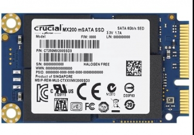 SSD MSATA CRUCIAL 250 GB