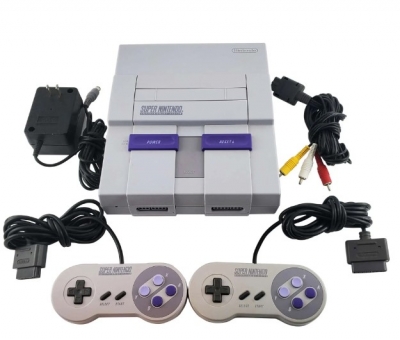 OUTLET Consola Super Nintendo Original + 2 Joysticks