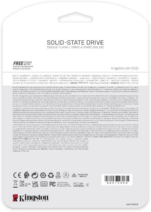Disco NVMe 500GB Kingston