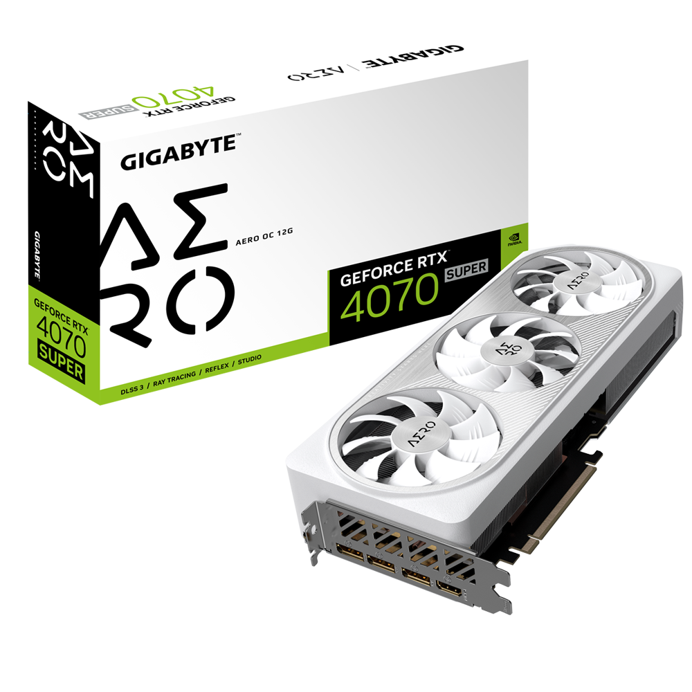 Placa de Video Gigabyte RTX 4070 Super Aero OC 12GB