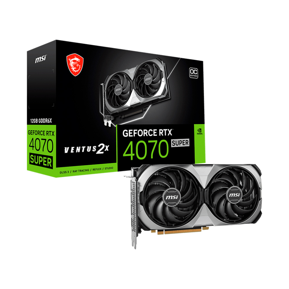 Placa de Video MSI RTX 4070 Super Ventus 12GB