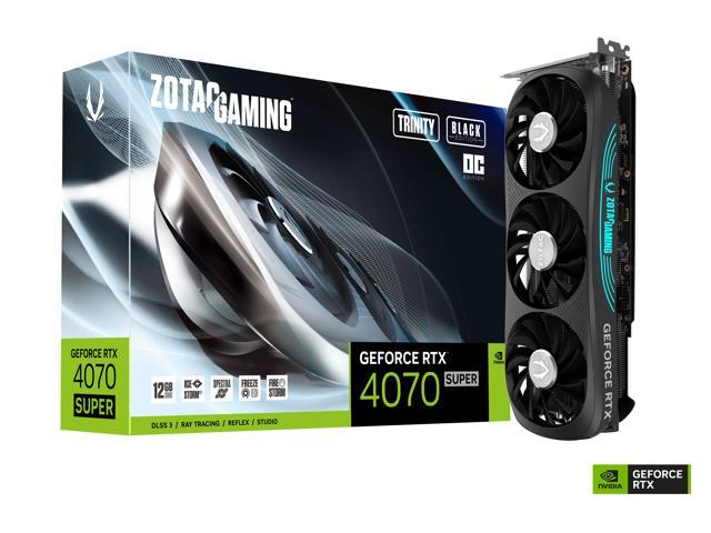 Placa de Video Zotac RTX 4070 Super Trinity Black 12GB