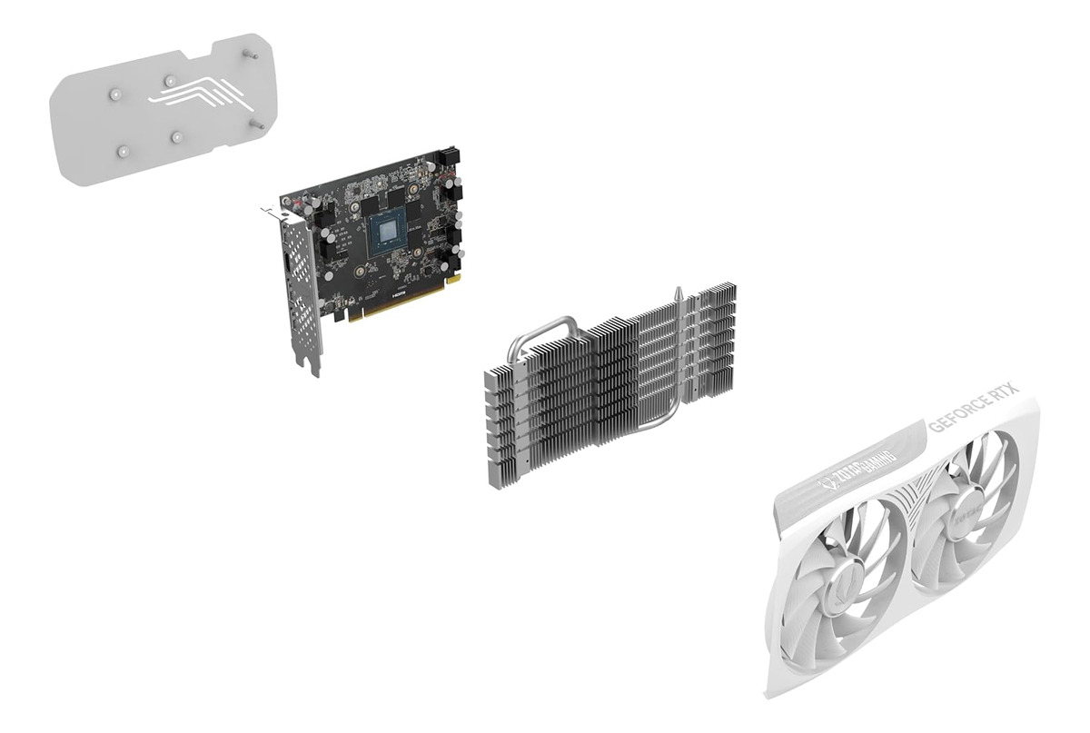 Placa de Video Zotac RTX 4060 Twin Edge White 8GB