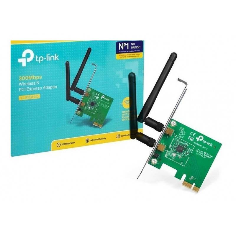 Placa WiFi PCI-E 300 Mbps doble antena interna TL-WN881ND