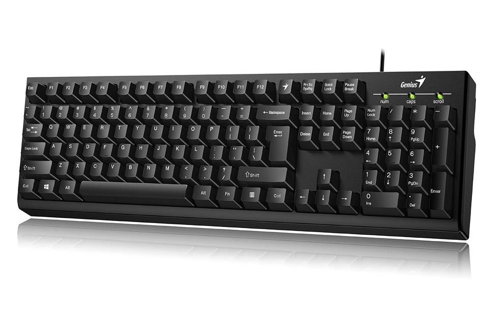 Teclado Genius USB KB-100 Smart Negro