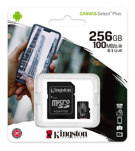 Micro SD 256 GB 2 en 1 Canvas Plus