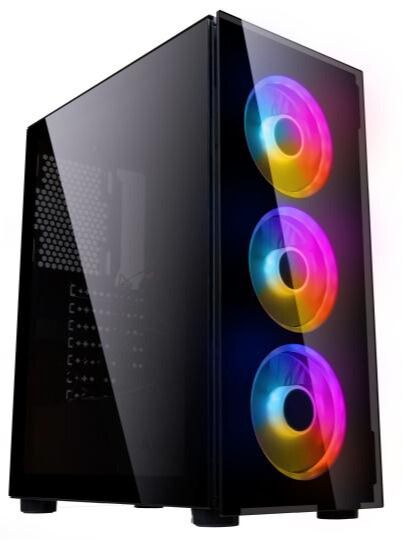 Gabinete Sentey K20 Max Vidrio Templado 3 FAN Rainbow