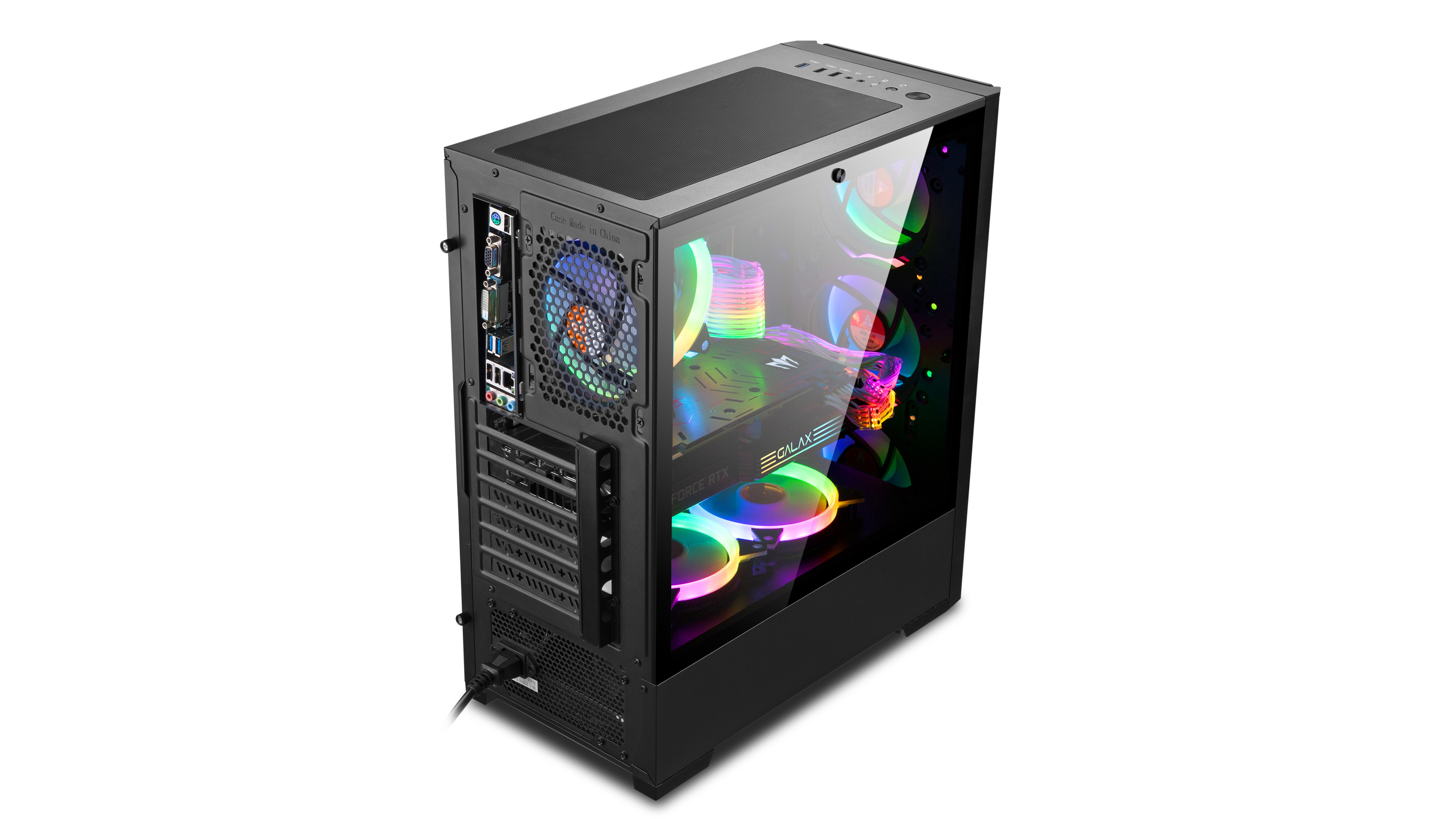 Gabinete Sentey T20 Vidrio Templado 4 FAN ARGB Control Remoto