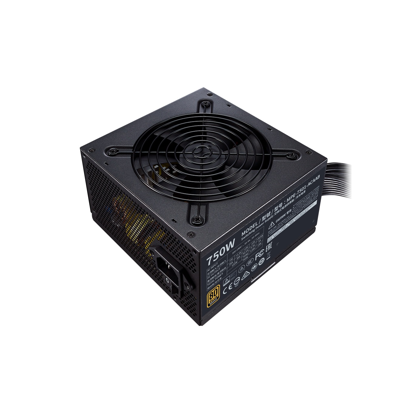 Fuente 750w Cooler Master MWE750 80 Plus Bronze