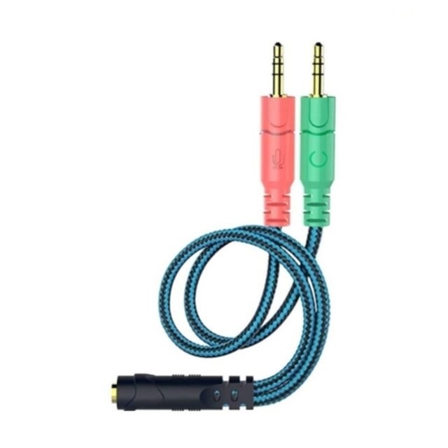 Adaptador 2 a 1 plug Auriculares PC Skyway