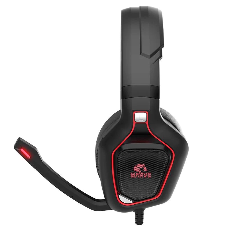 Auriculares Gamer Marvo HG8960  PC PS4 XBOX Iluminacion RED
