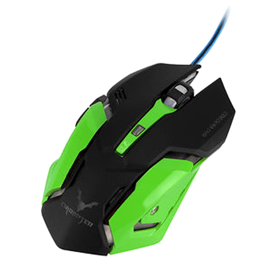 Combo Mouse y PAD Gamer Wesdar X2 Negro y Verde