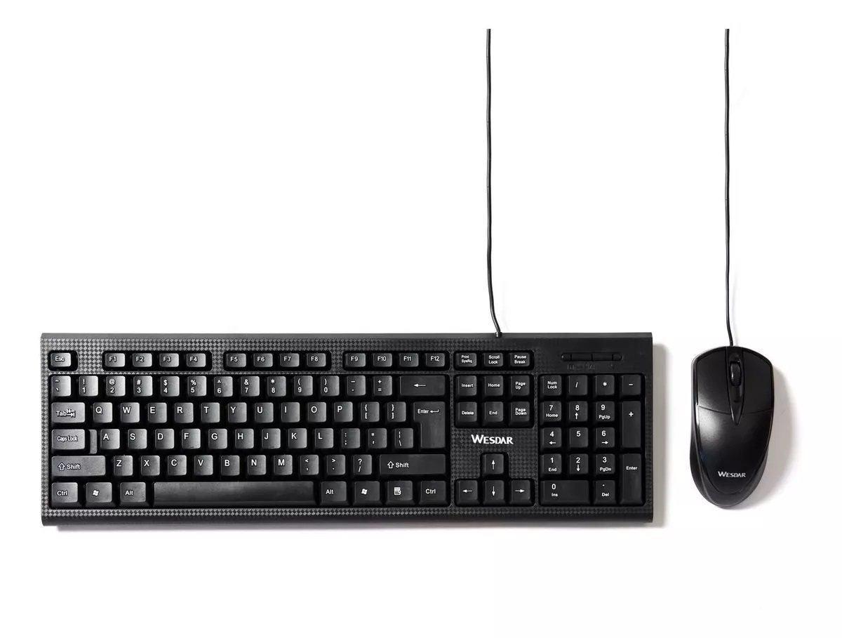 Combo Teclado y Mouse Wesdar KM5 USB negro