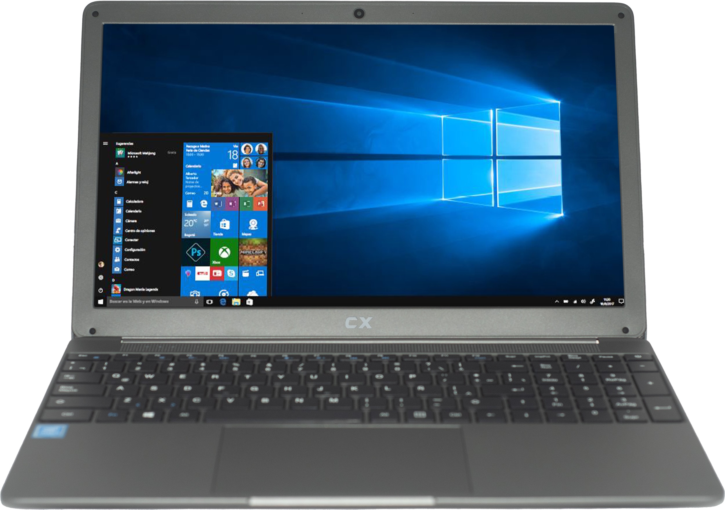 Notebook CX26000W gris 15.6 Intel N3350 4GB de RAM 64 GB W10 PRO ORIG TECL ESP