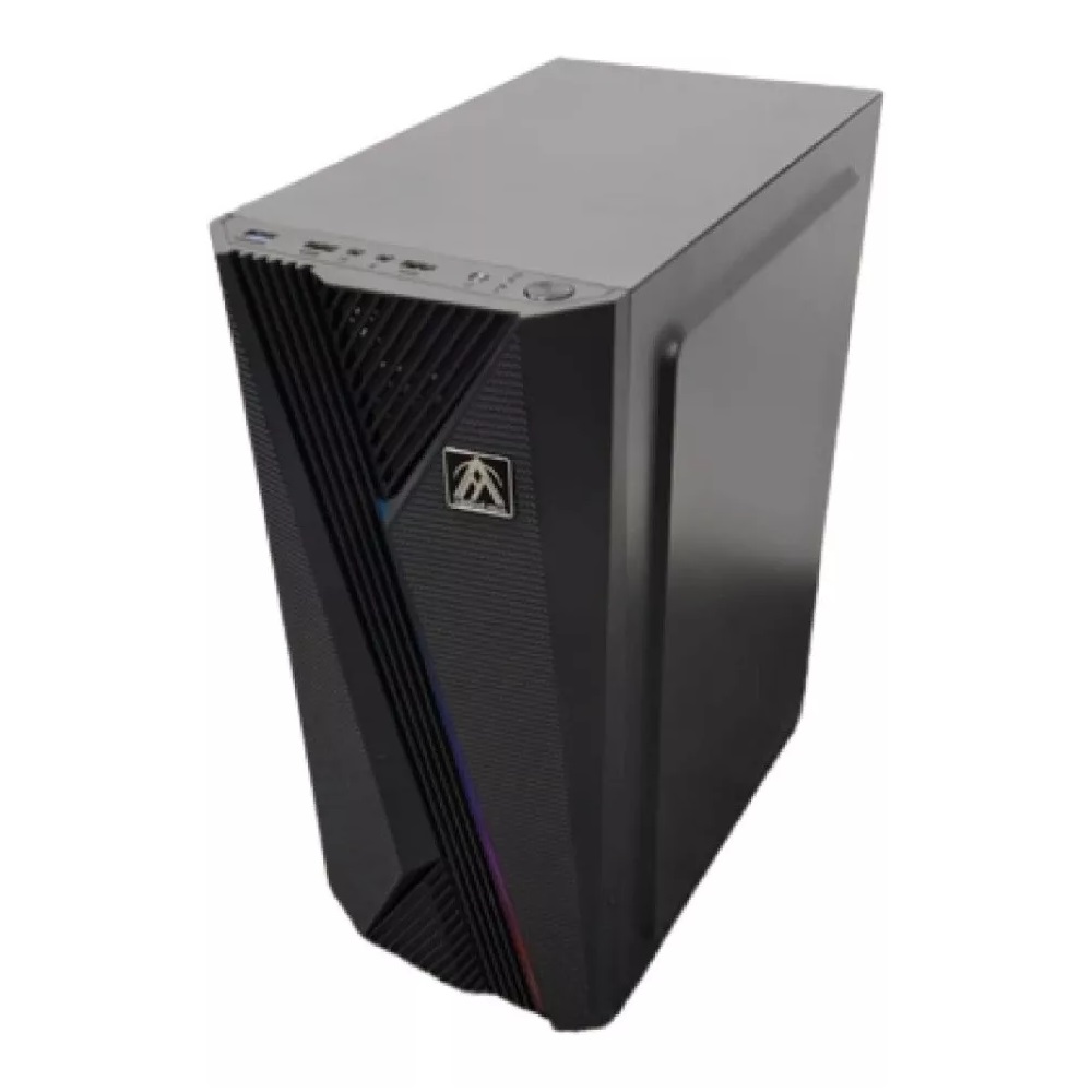 Gabinete Aconcawa Ultimate frente RGB 1 fan RGB con Vidrio Templado Lateral y Fuente 600W