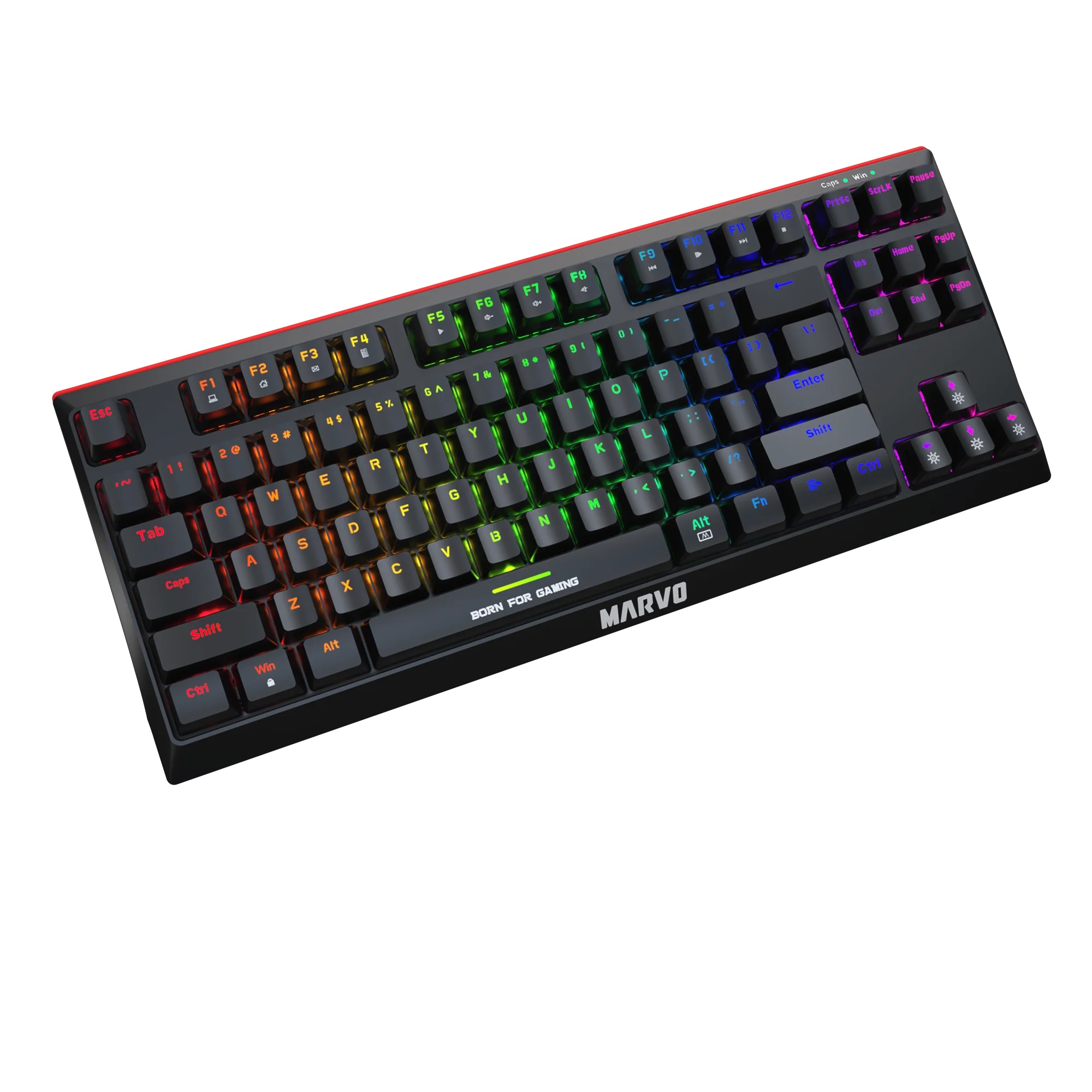 Teclado Mecanico Marvo KG953 Tkl Switches Blue compacto