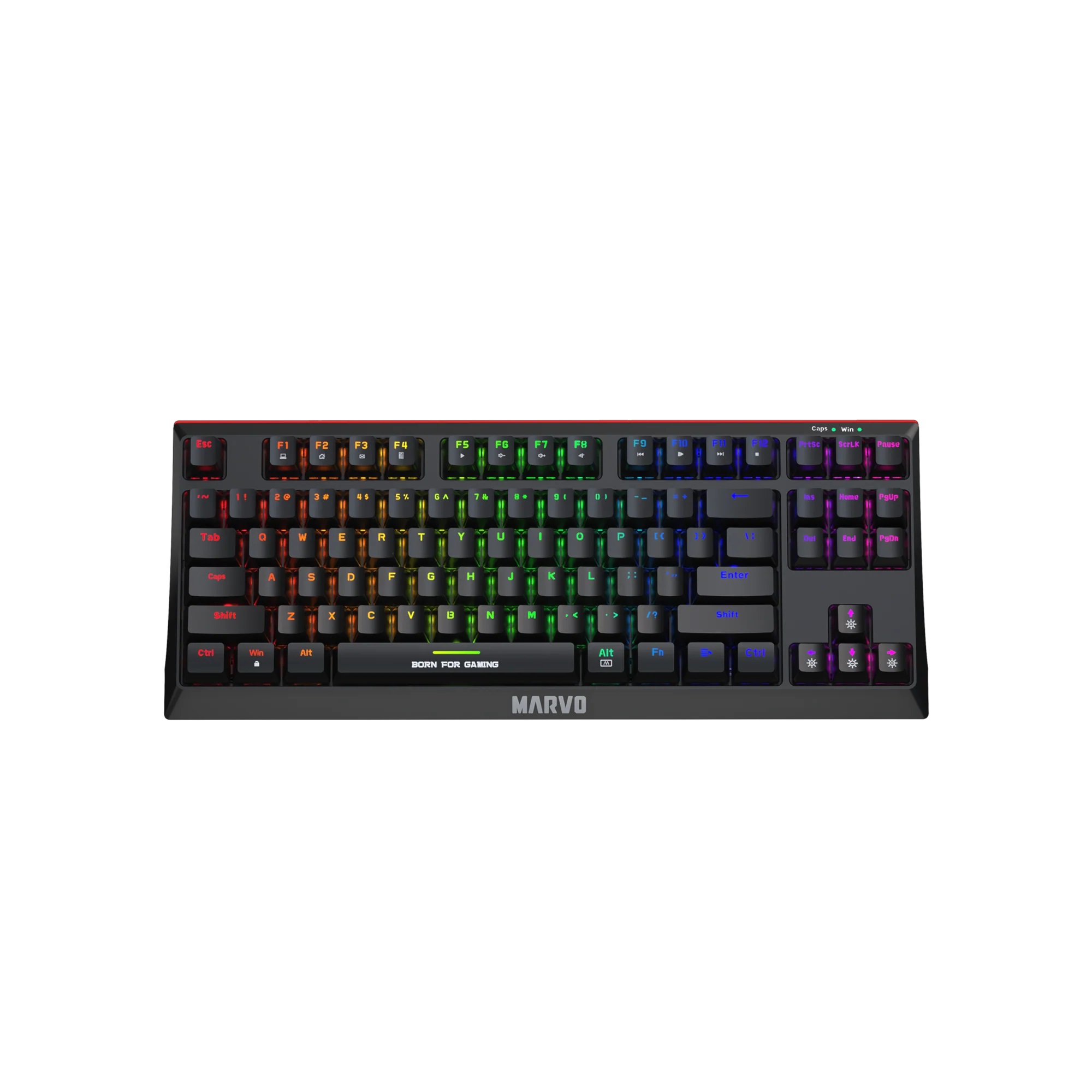 Teclado Mecanico Marvo KG953 Tkl Switches Blue compacto