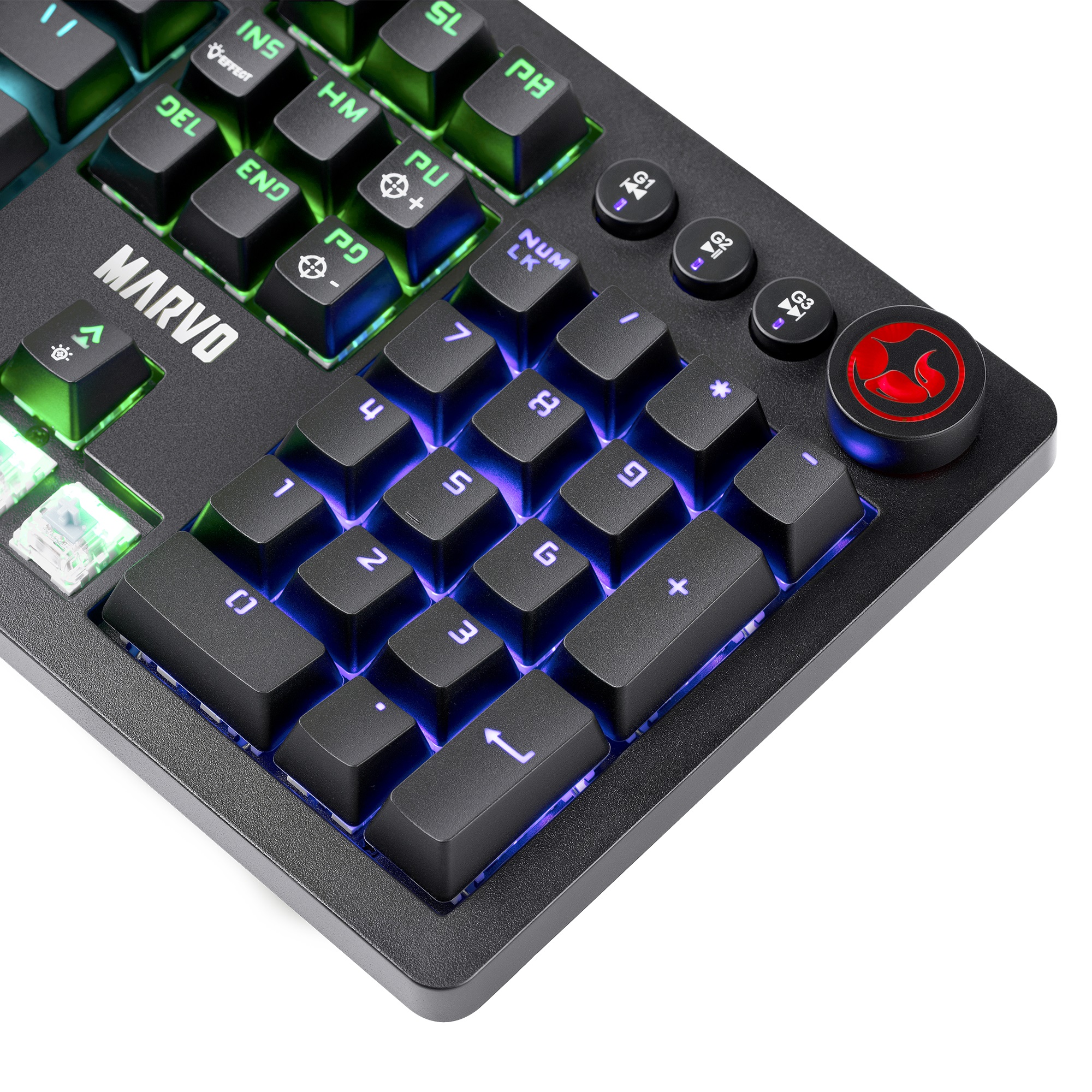 Teclado Mecanico Profesional KG917 RGB switch blue